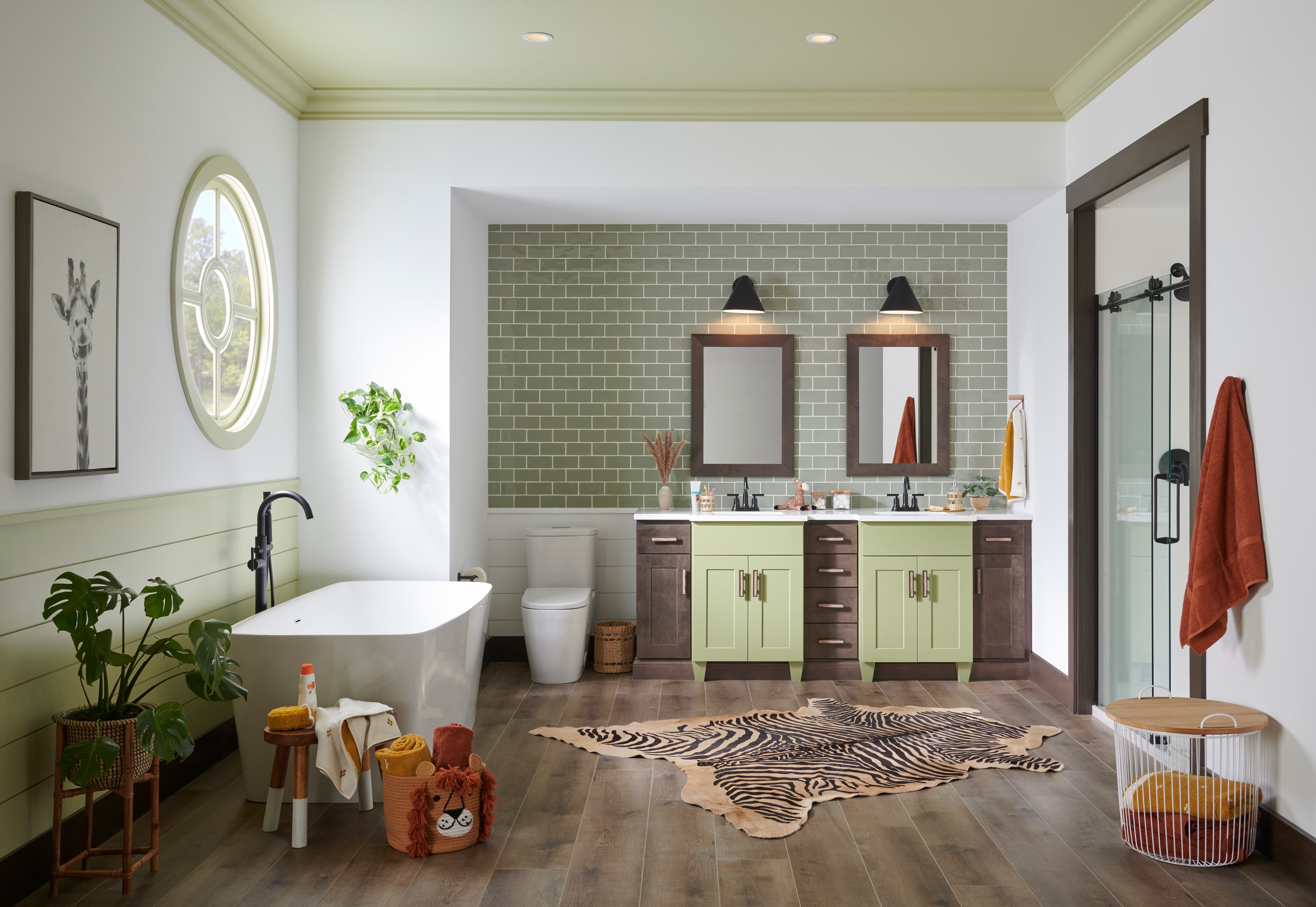 Warm traditional kitchen with rich wood tones